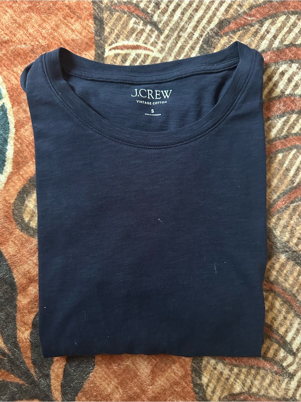 J. Crew Dark BlueCotton Crewneck Tee